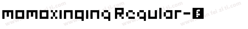 momoxinqing Regular字体转换
